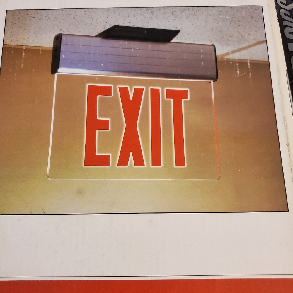 UTILITECH LED EXIT SIGN WITH BATTERY